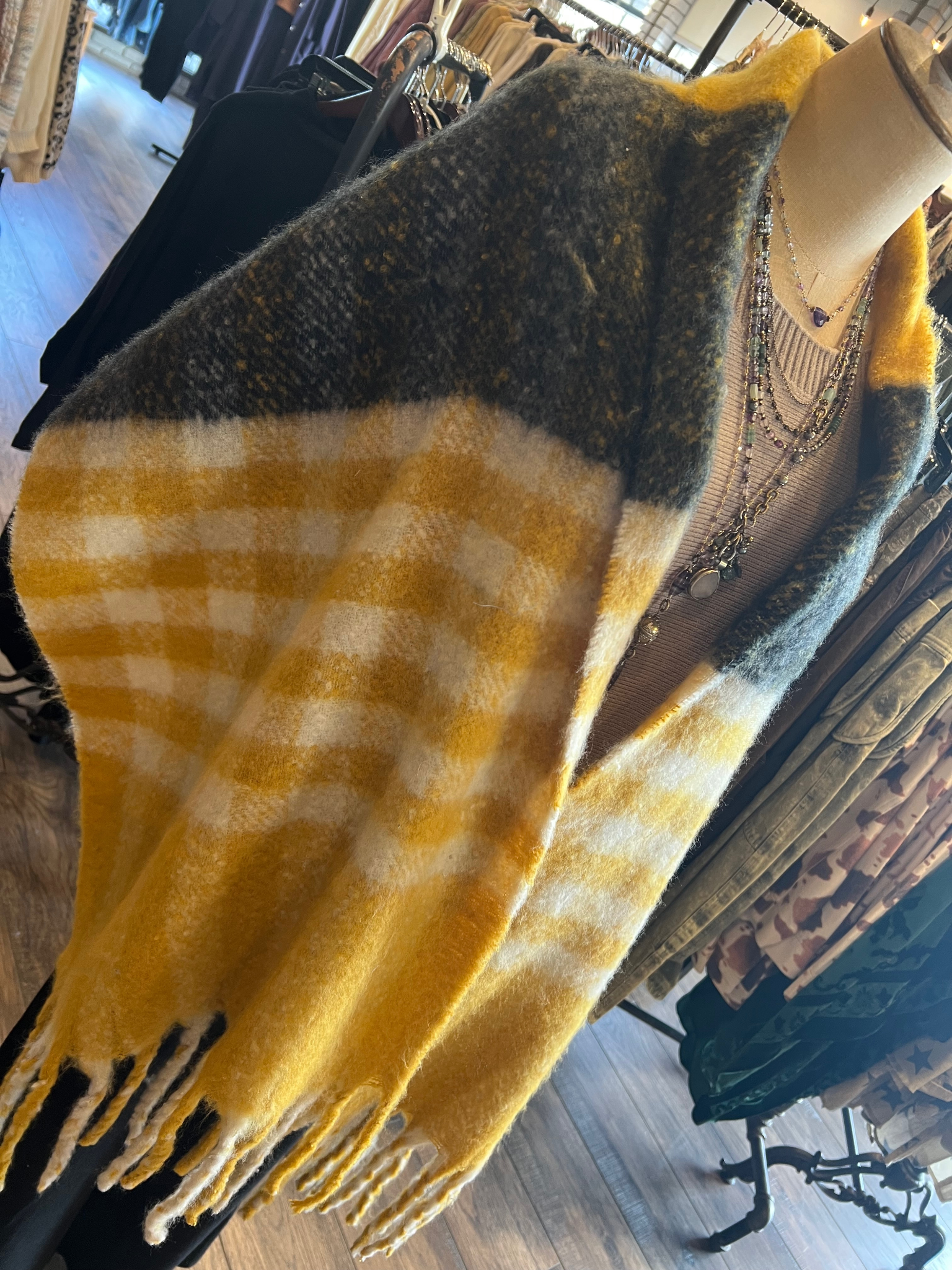 Fancy Waffle Scarf