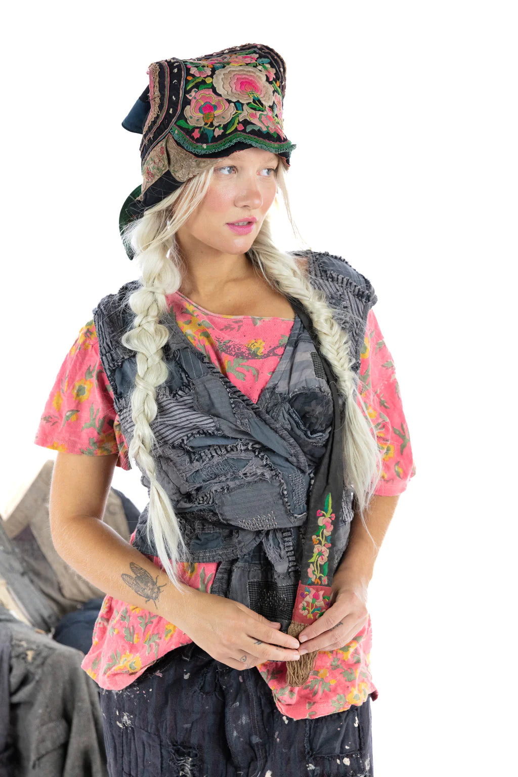 Vest 055 YD Patchwork Nikha Vest Ozzy