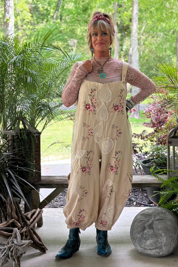 Trellis Views Overalls - Vintage Vault Boutique