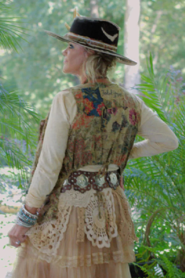Enchanted Fields Vest - Olive
