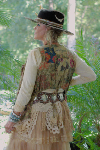 Enchanted Fields Vest - Olive