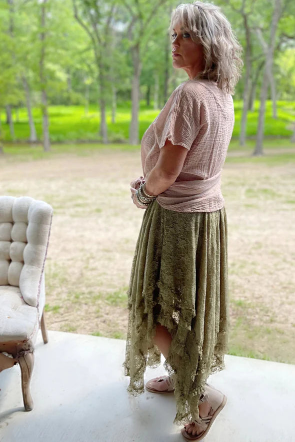 Meadow Views Skirt - Olive