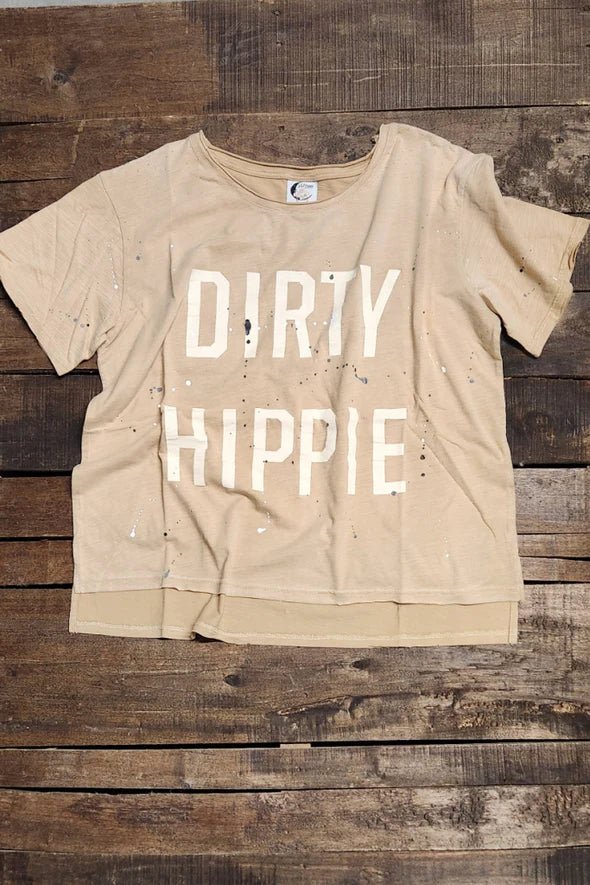 Vintage Hippie Tee-Vintage Tan - Vintage Vault Boutique