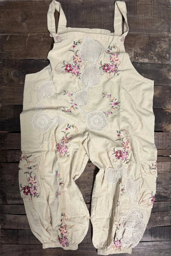 Trellis Views Overalls - Vintage Vault Boutique