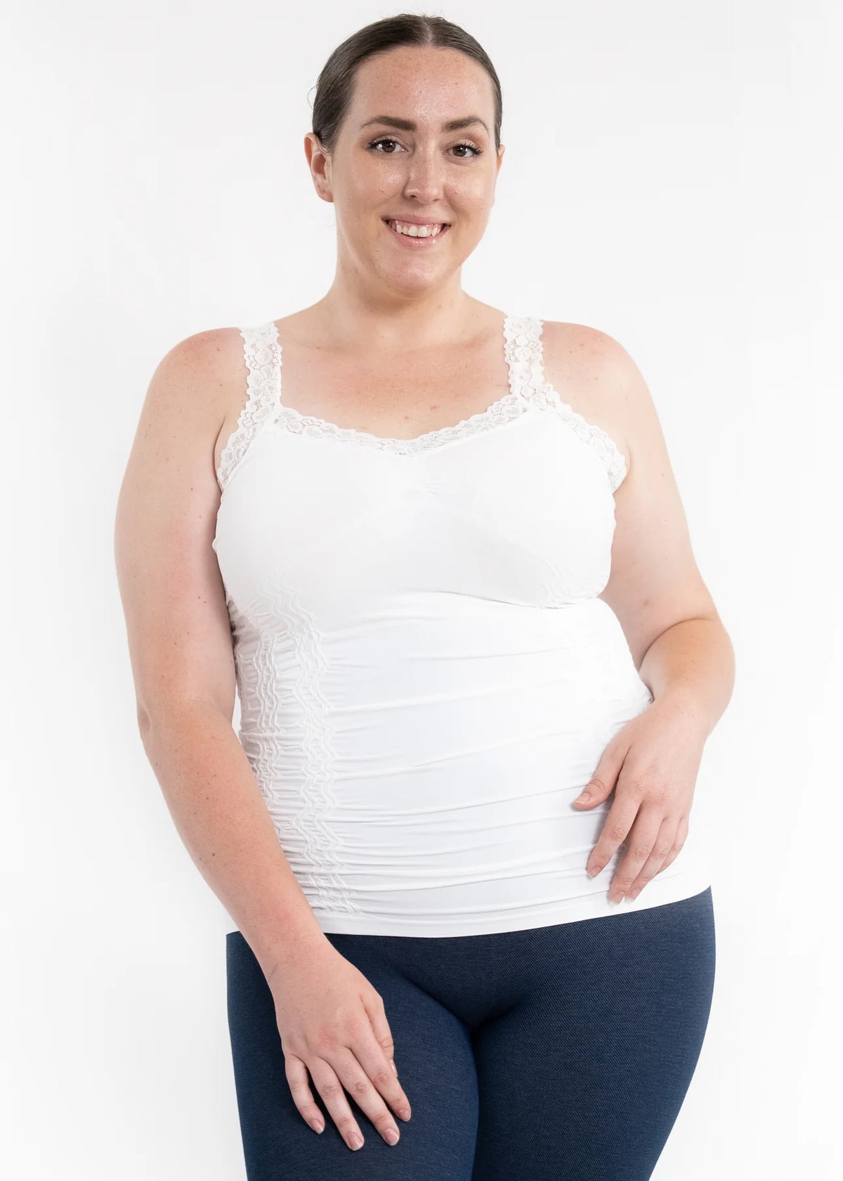 Lace Cami - Curvy Fit 000 - Vintage Vault Boutique