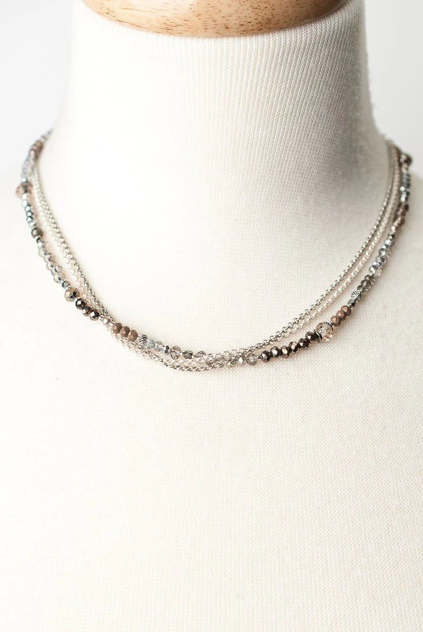 Windsor Castle Short Multistrand Necklace N052 - Vintage Vault Boutique
