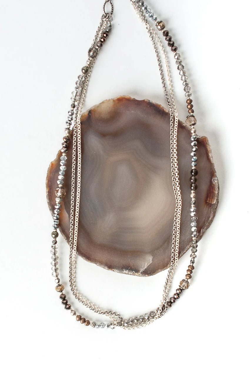 Windsor Castle Short Multistrand Necklace N052 - Vintage Vault Boutique