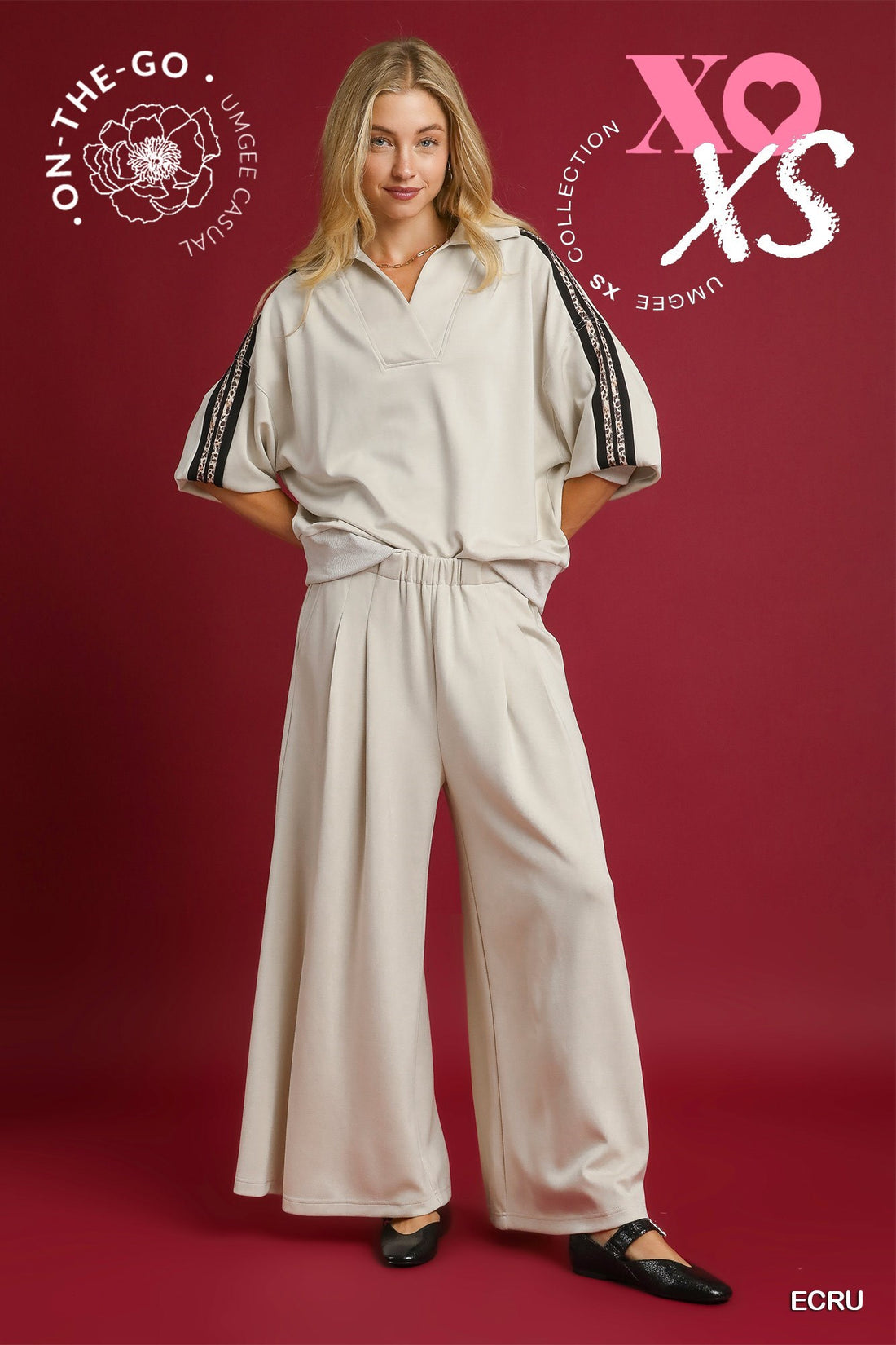High Waist Pintuck Sweatpants