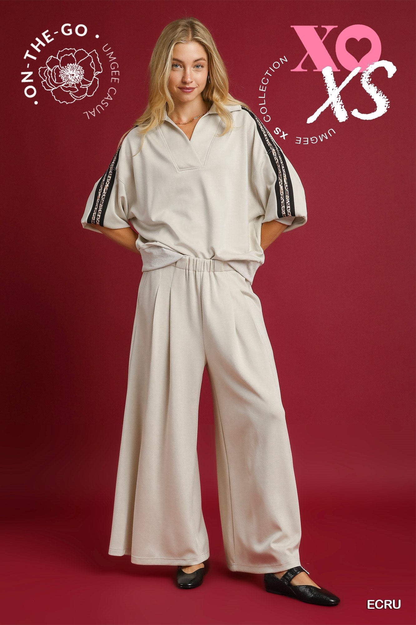 High Waist Pintuck Sweatpants