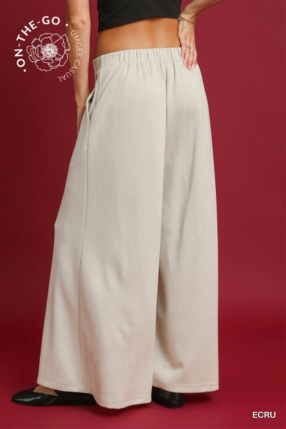 High Waist Pintuck Sweatpants