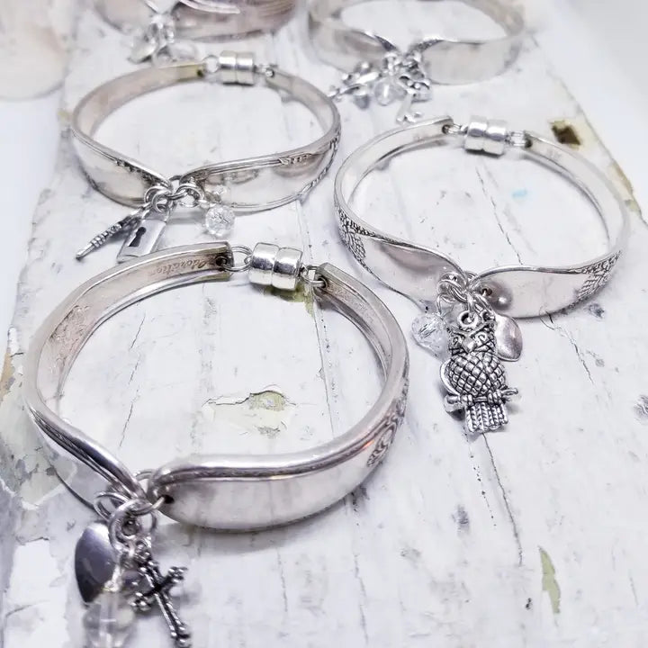 Charm Silverware Bracelet
