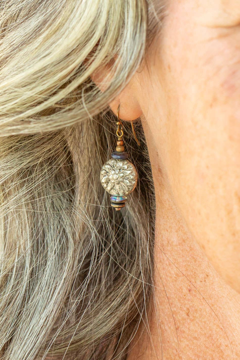 Storyteller Czech Glass Statement Earrings