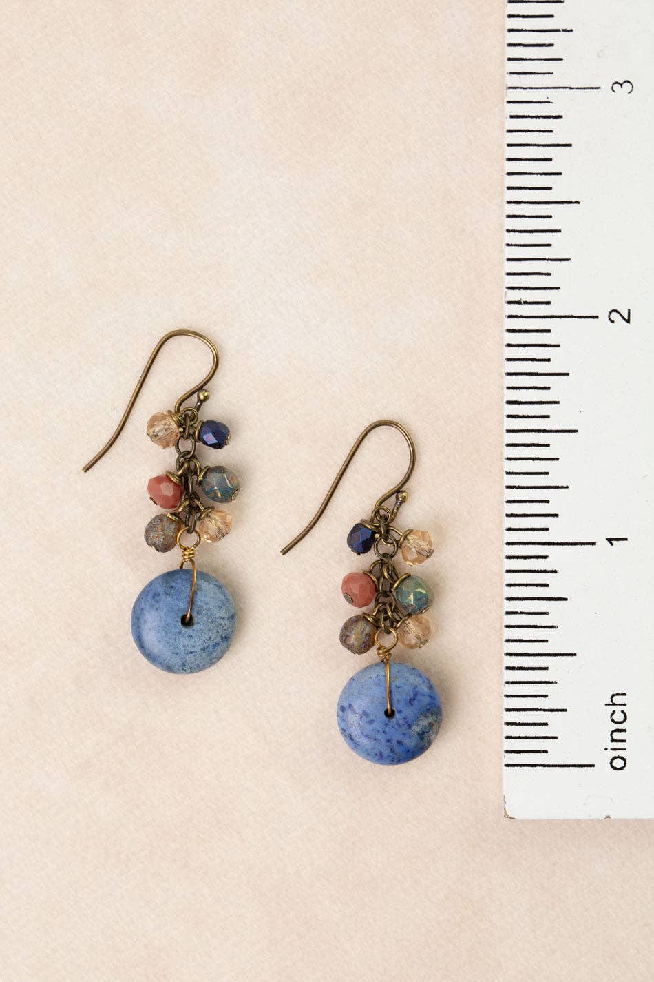 Storyteller Czech Glass, Sodalite Dangle Earrings
