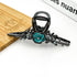 Black Pearl Flower Metal Claw Clip - Vintage Vault Boutique