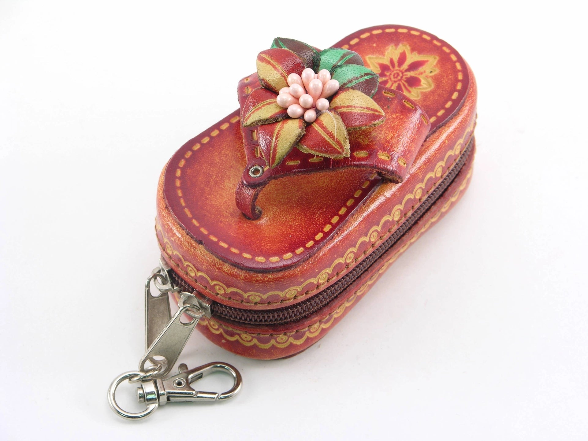 Leather Lipstick Sandal Case - Vintage Vault Boutique