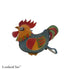 Rooster Wristlet Leather Coin Purse - Vintage Vault Boutique