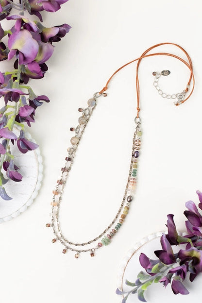 Water Lily Multistrand Necklace N003