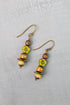 Azulejo Czech Glass Simple Earrings - Vintage Vault Boutique