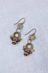 Sacred Heart Czech Glass Dangle Earrings E024 - Vintage Vault Boutique