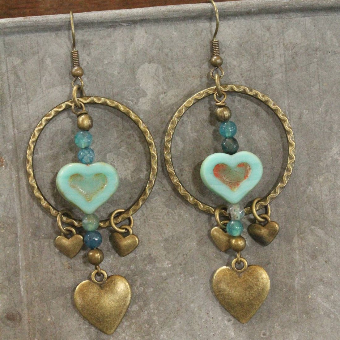 Layers Of Hearts Earrings Valentine