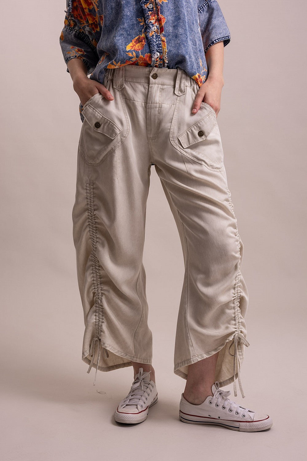 Stone Cargo Pocket Pants