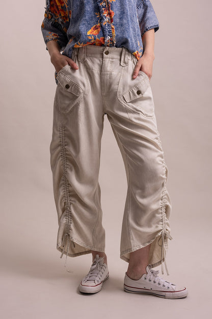 Stone Cargo Pocket Pants