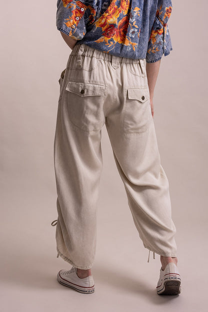 Stone Cargo Pocket Pants