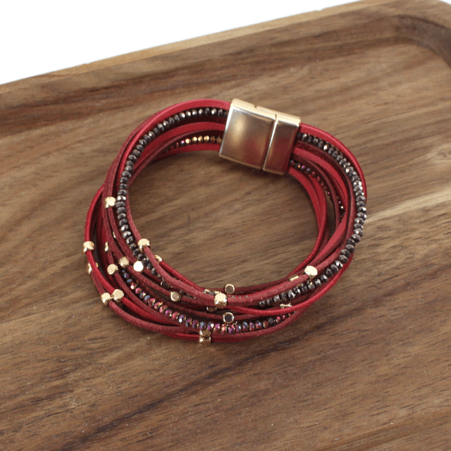 Bead Accent Wrap Bracelet - Vintage Vault Boutique