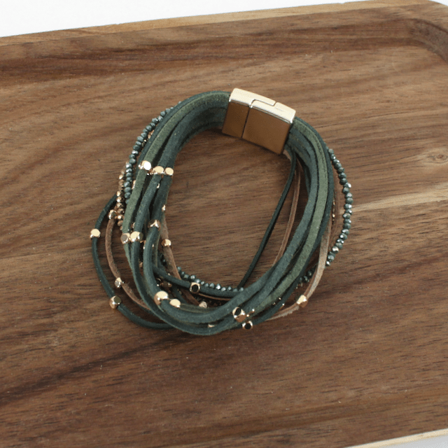 Bead Accent Wrap Bracelet - Vintage Vault Boutique