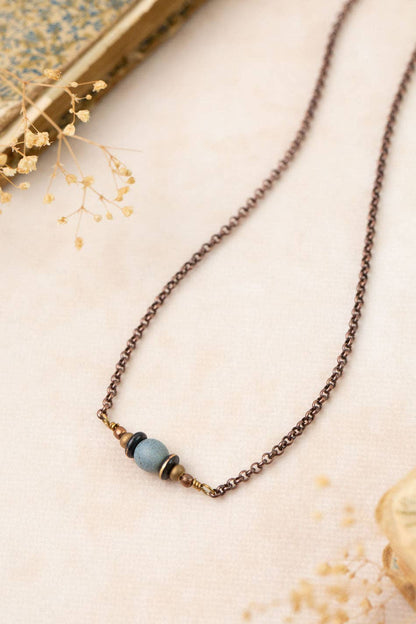 Storyteller 15.5-17.5" Czech Glass Simple Necklace