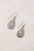 Mint Julep Antique Silver Teardrop Earrings E071 - Vintage Vault Boutique