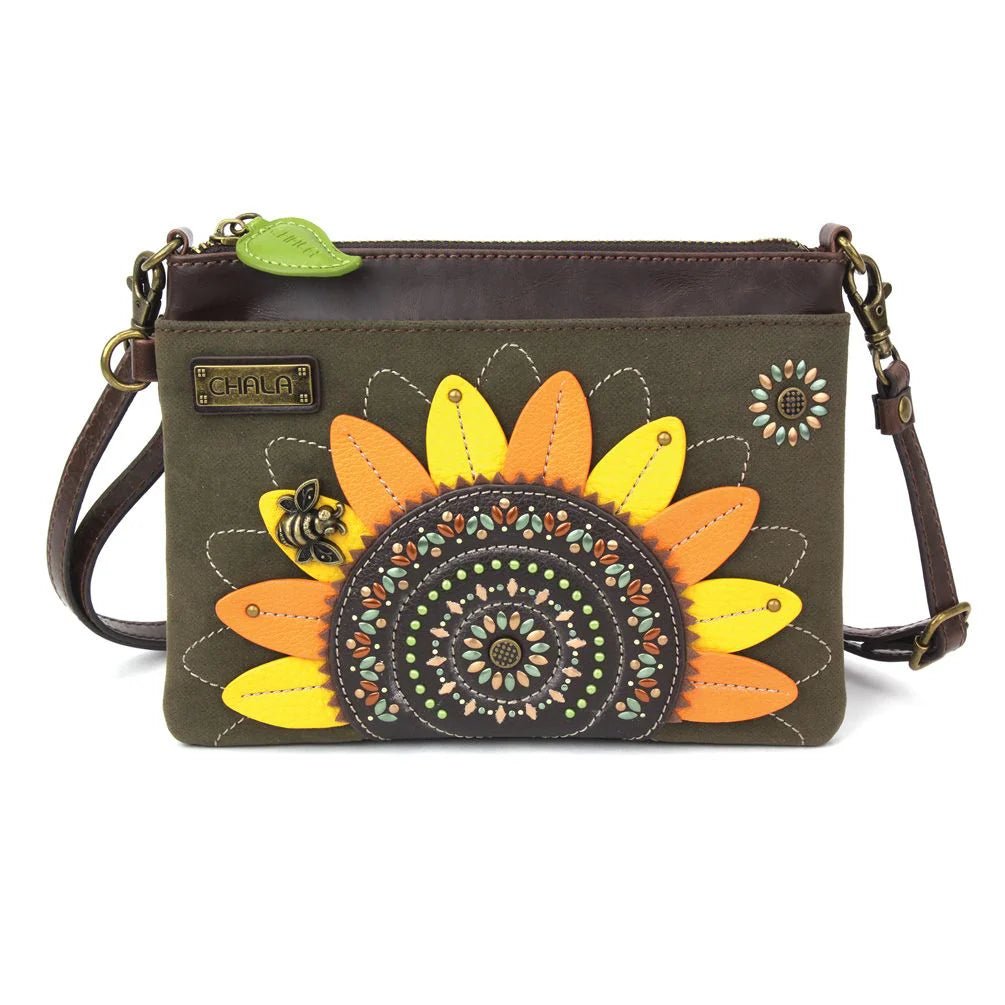 Dazzled Mini Crossbody Sunflower Olive - Vintage Vault Boutique