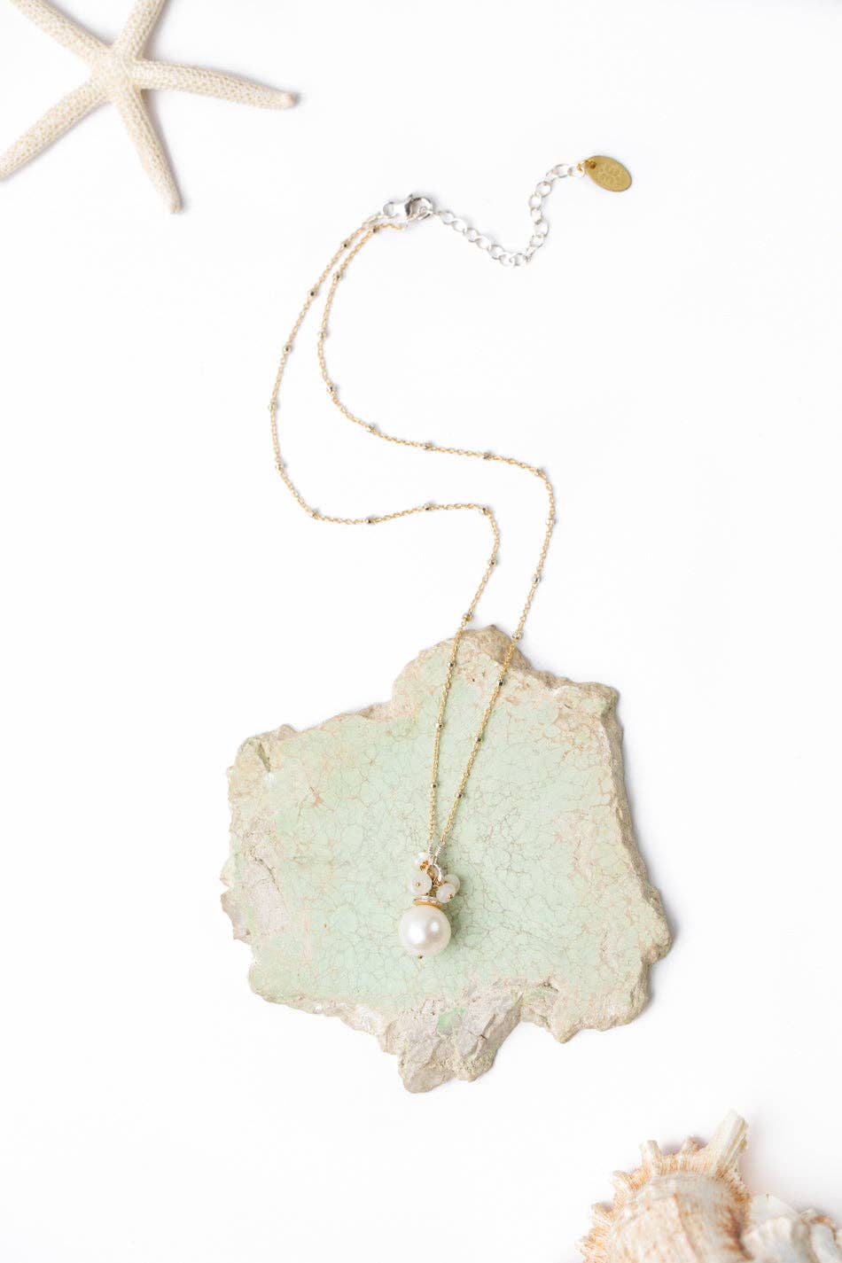 Serenity Freshwater Pearl Simple Necklace 071N - Vintage Vault Boutique