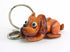 Leather Laying Dog Key Chain - Vintage Vault Boutique