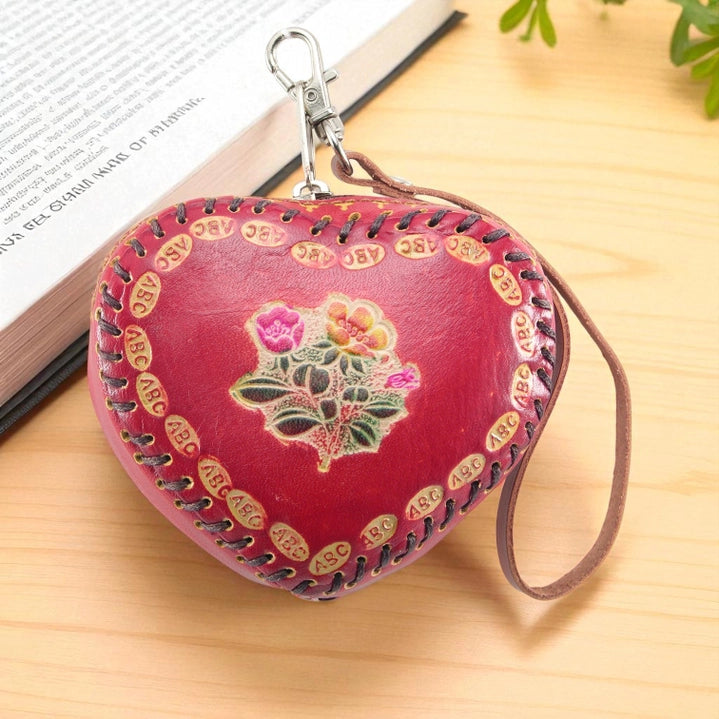 Heart Floral Coin Purse