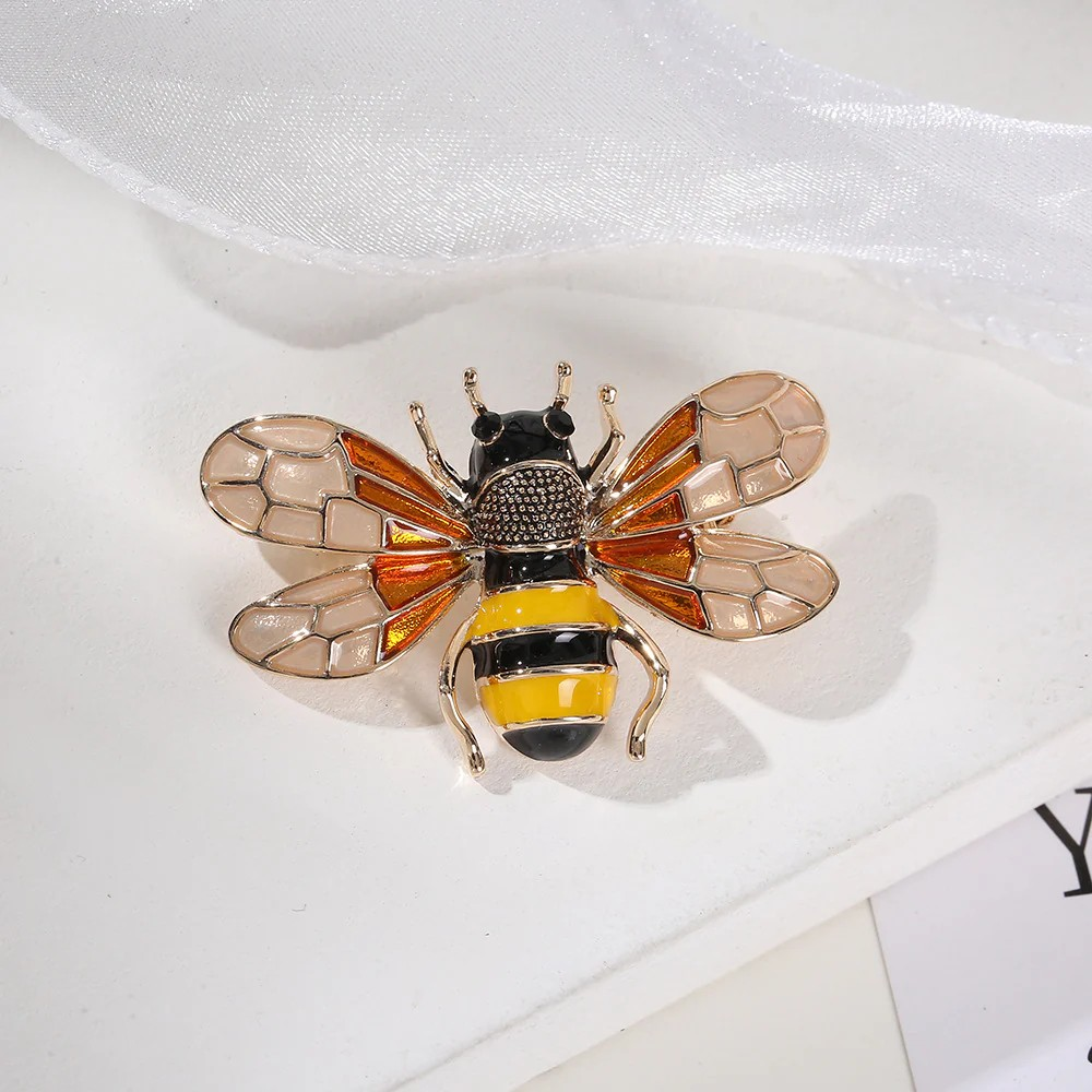 Bee Alloy Brooch Pin