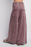 Mineral Wash Terry Knit Cargo Sweatpants  Faded Plum