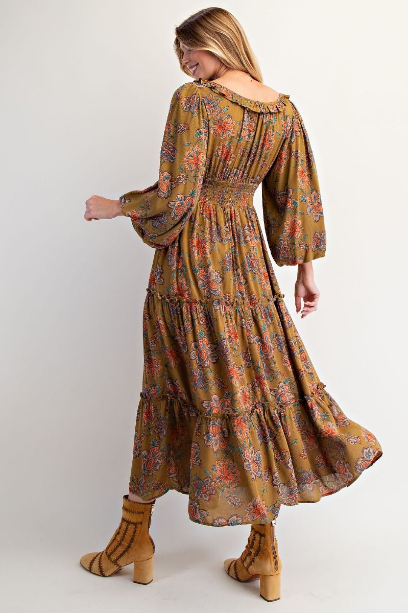 Martini Olive Midi Dress