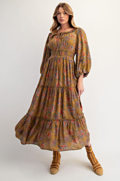 Martini Olive Midi Dress