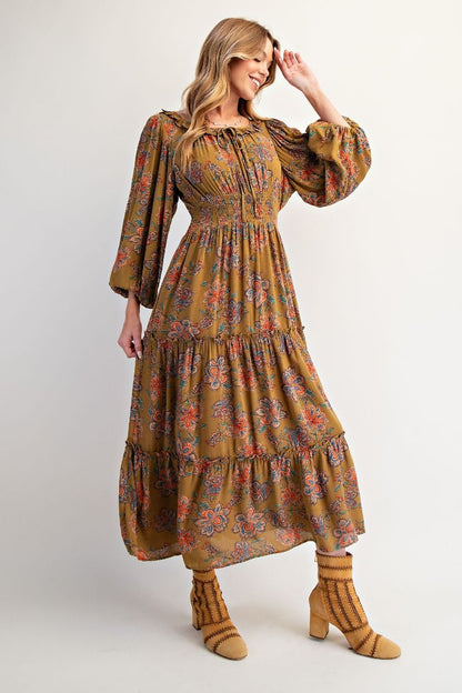 Martini Olive Midi Dress