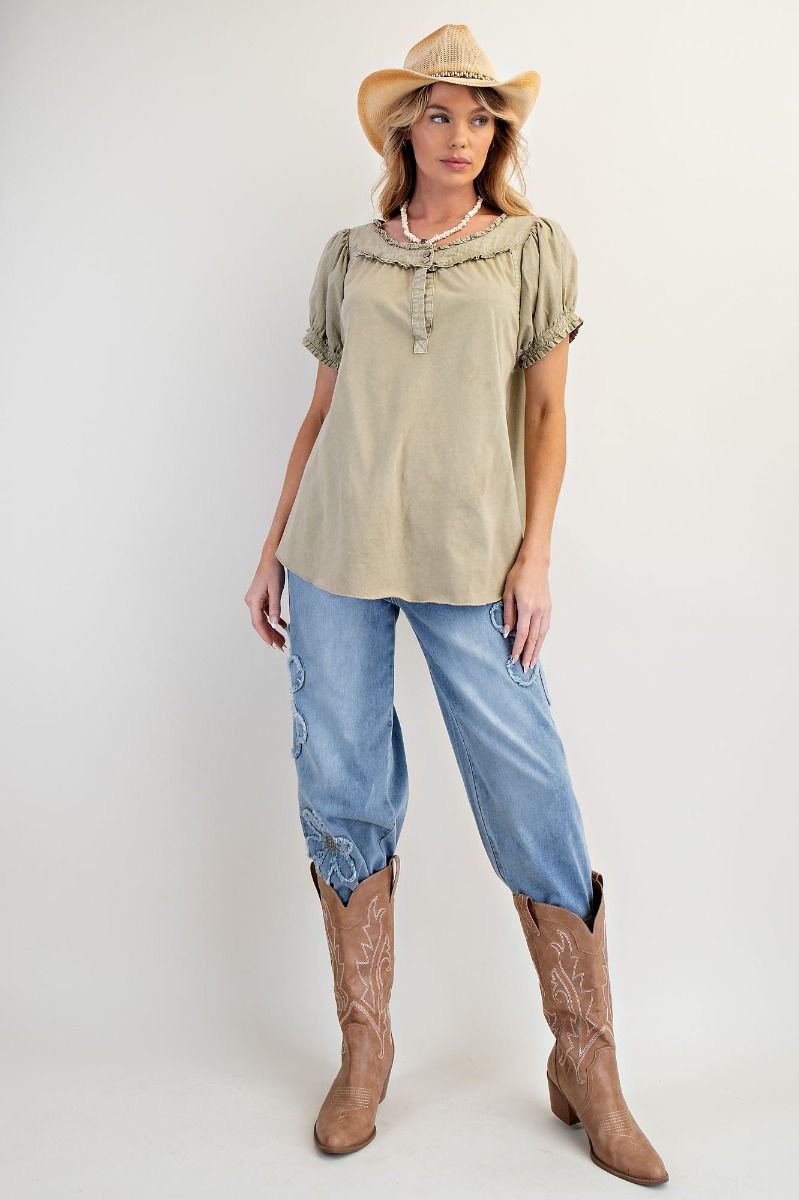 Earth Sage Short Sleeve Top