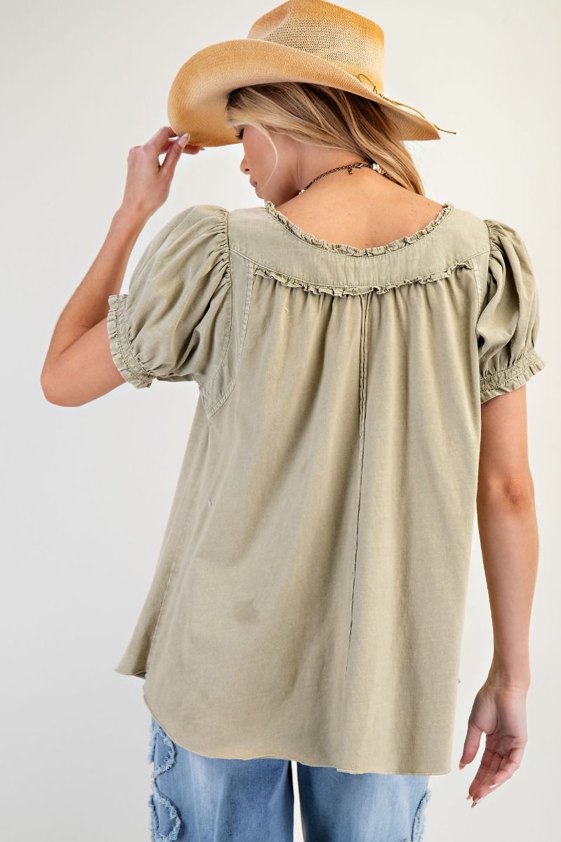 Earth Sage Short Sleeve Top