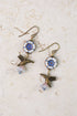 Czech Glass Hummingbird Earrings E121 - Vintage Vault Boutique