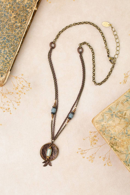 Storyteller 18.5-20.5" Czech Glass Statement Necklace