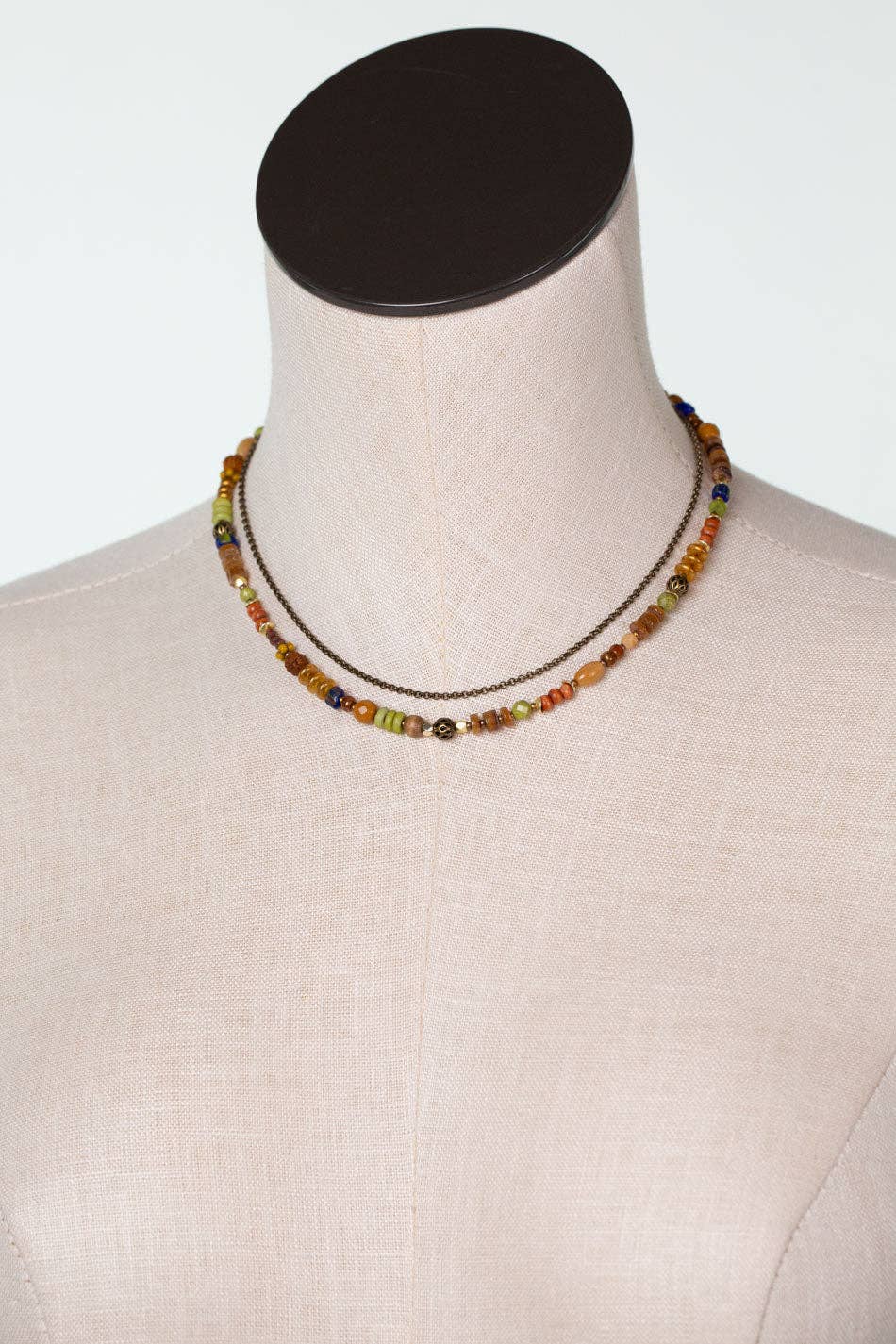 Azulejo Multistrand Necklace 009N - Vintage Vault Boutique