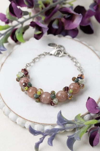Water Lily Multistrand Bracelet B011 - Vintage Vault Boutique