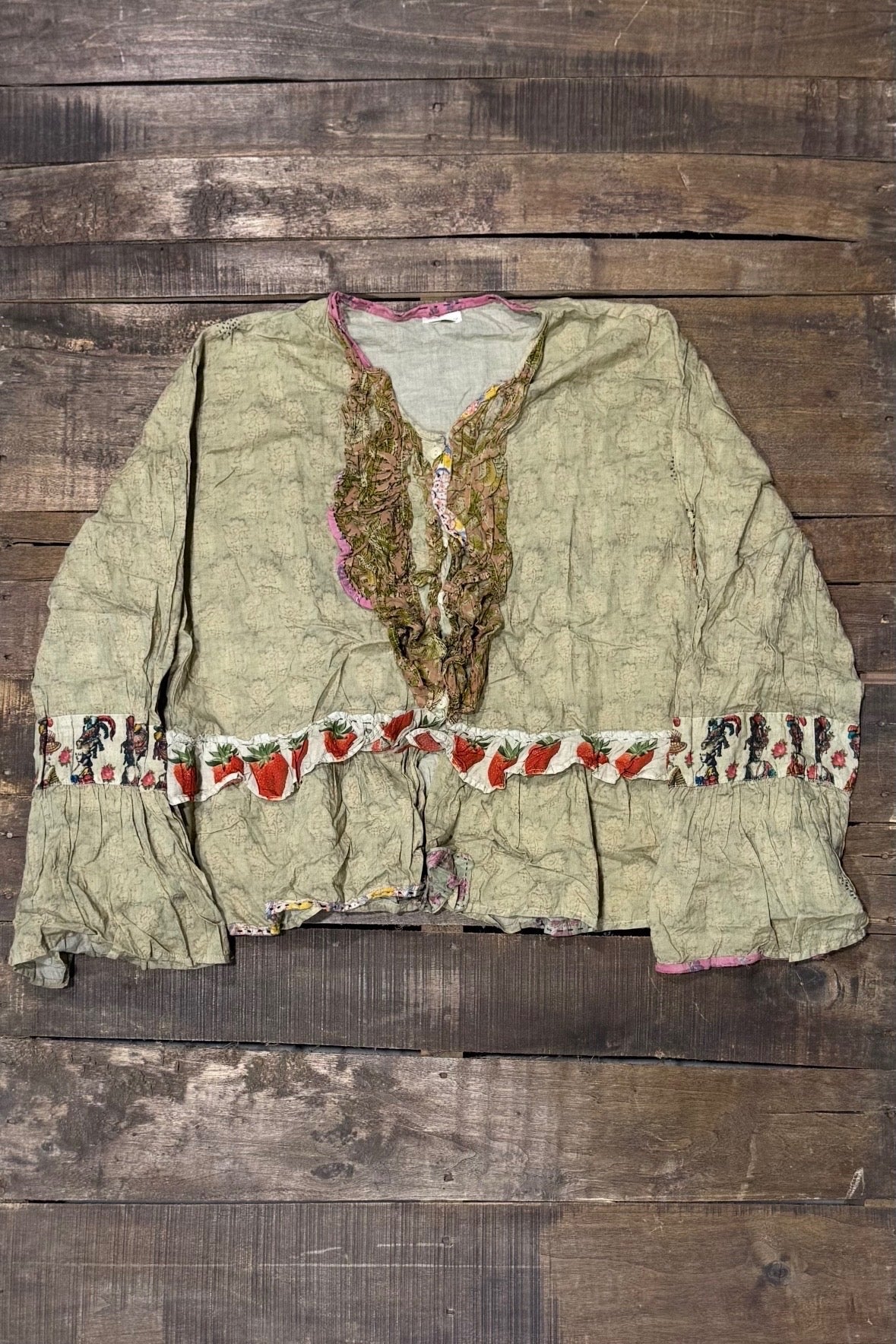 Honey Bloom Top - Moss