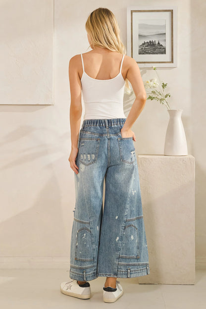 Upside Down Denim Pants