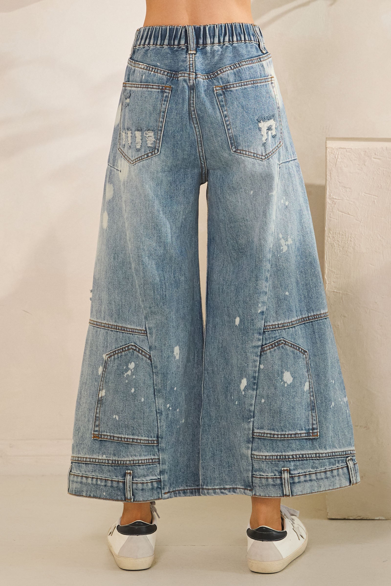 Upside Down Denim Pants