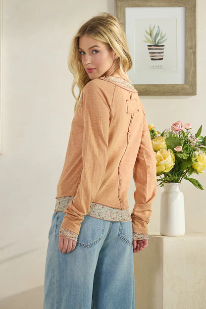 Long Sleeve Twofer Top